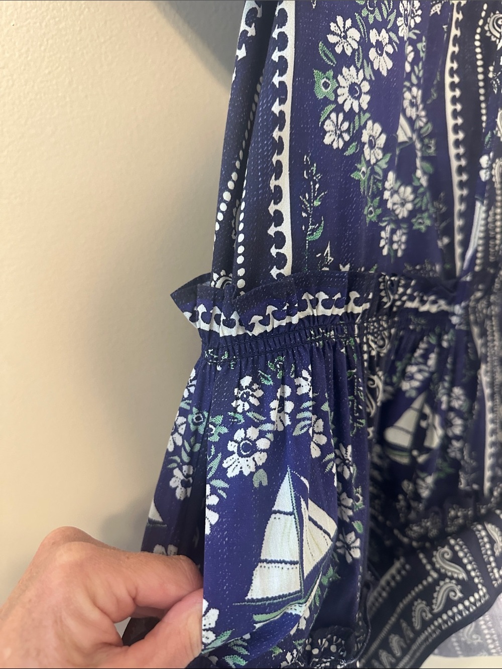 HUNTER BELL NWOT Women's Merritt Short Sleeve Dress in Bon Voyage Size XS Preppy - Picture 12 of 12